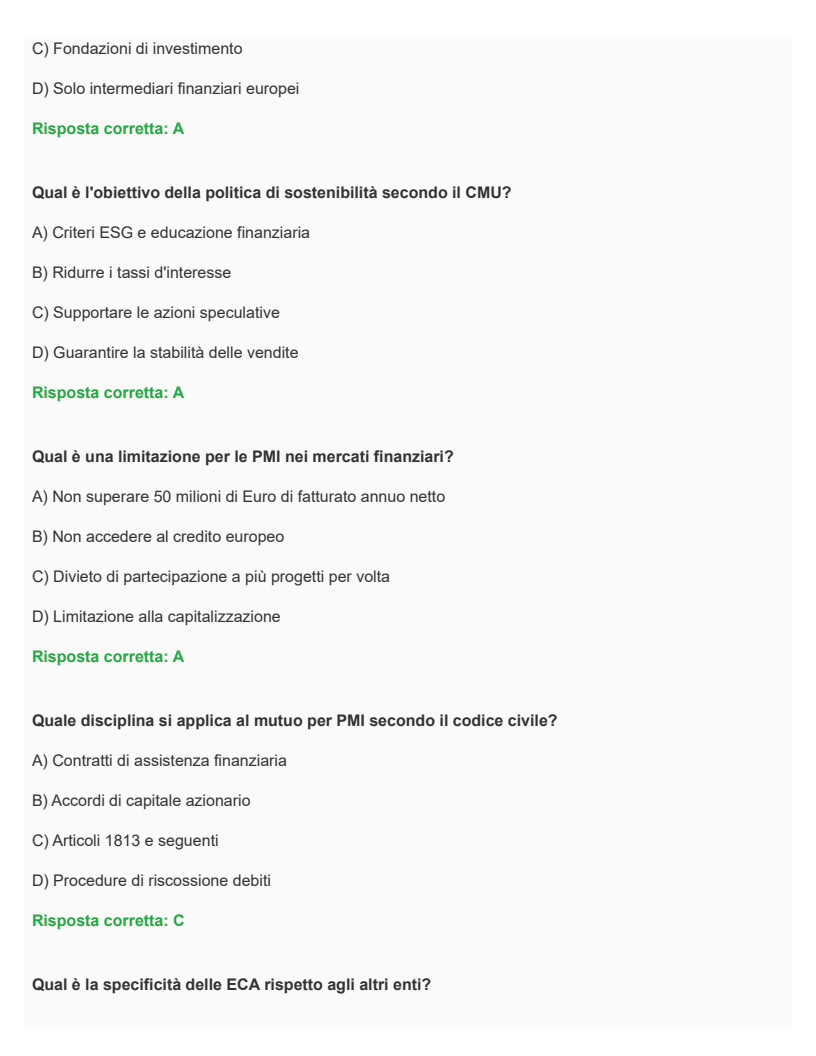 Diritto della Finanza di Impresa