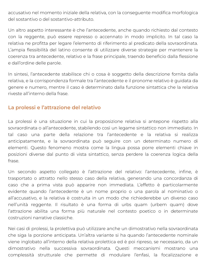 Riassunto di Lingua e letteratura latina — Pegaso