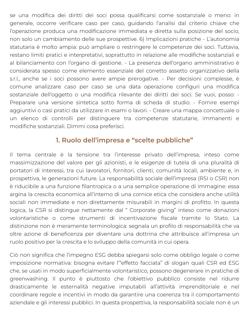Riassunto di Diritto Commerciale Avanzato