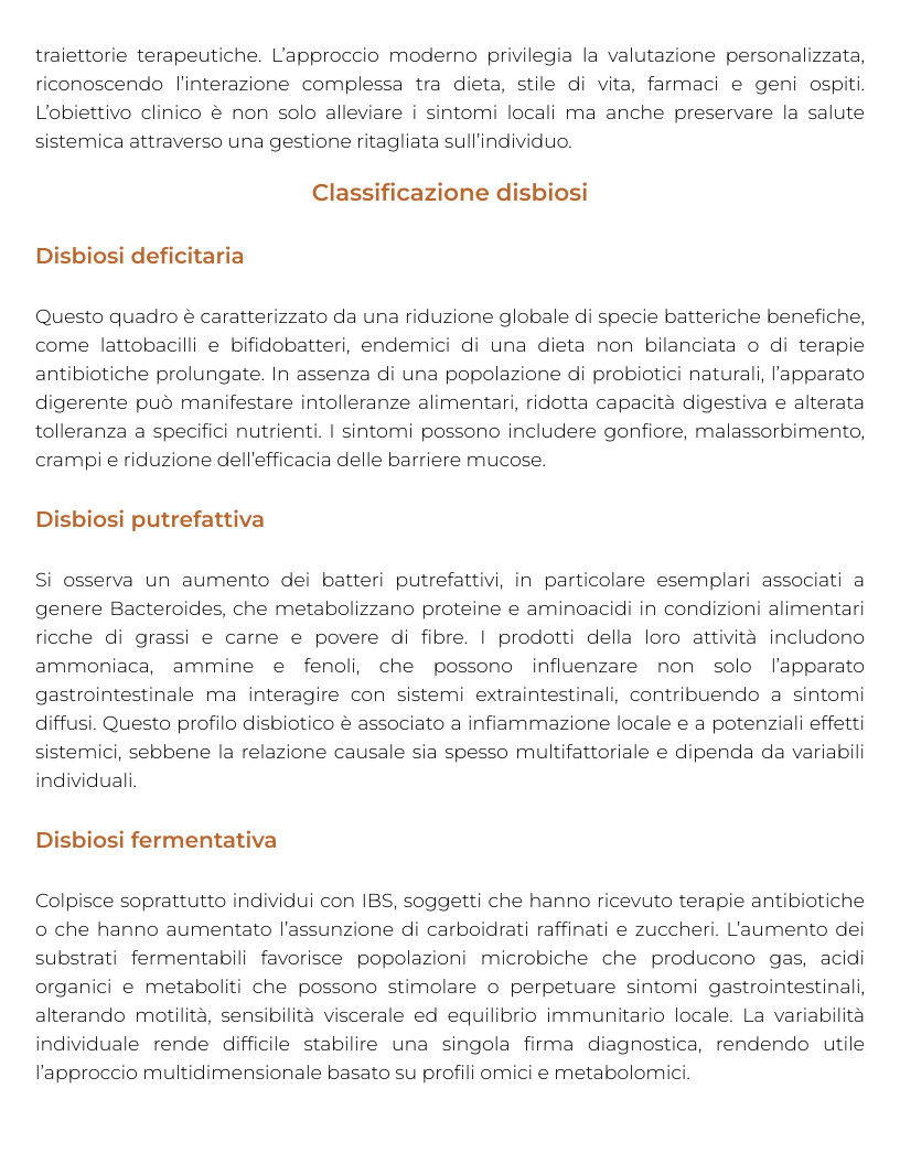 Riassunto di L'analisi del microbiota intestinale nello sportivo approcci dietetici e integrativi