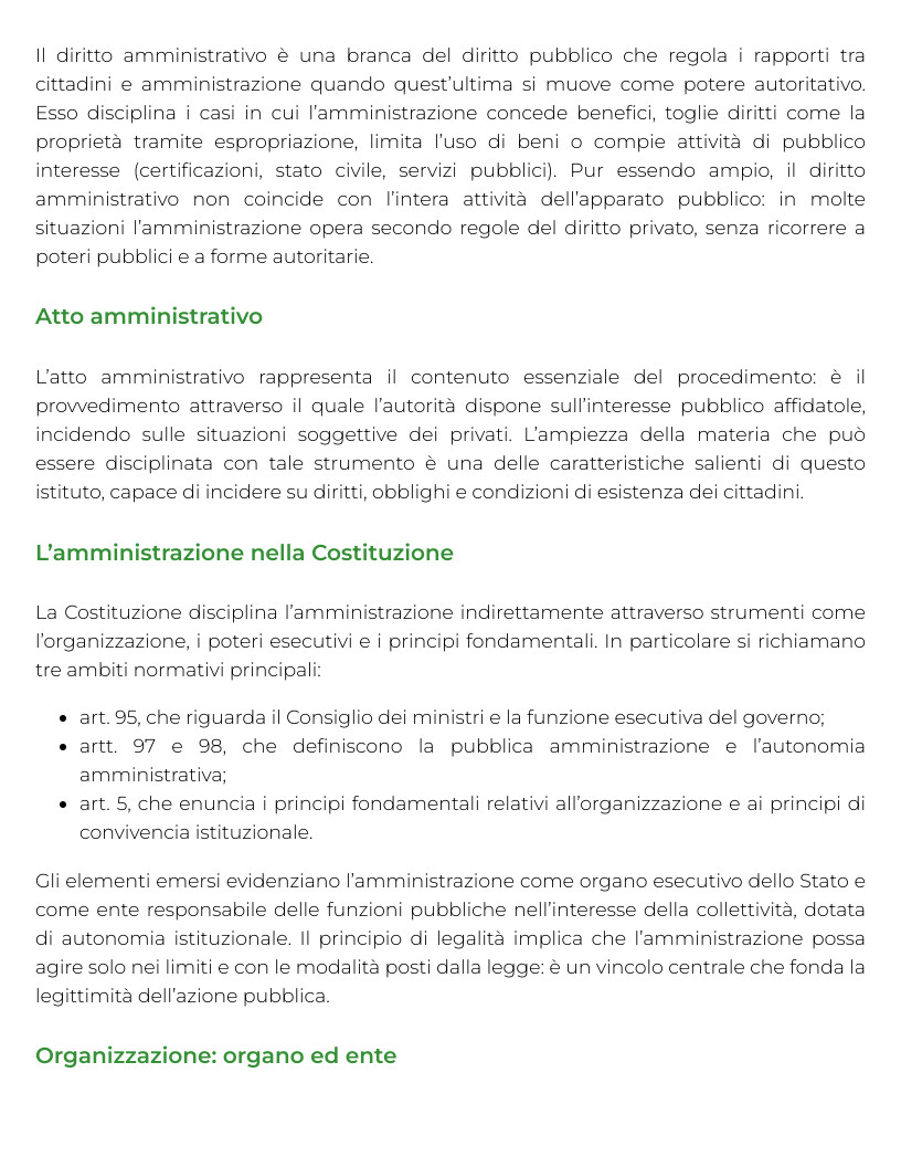 Riassunto di Diritto amministrativo sportivo