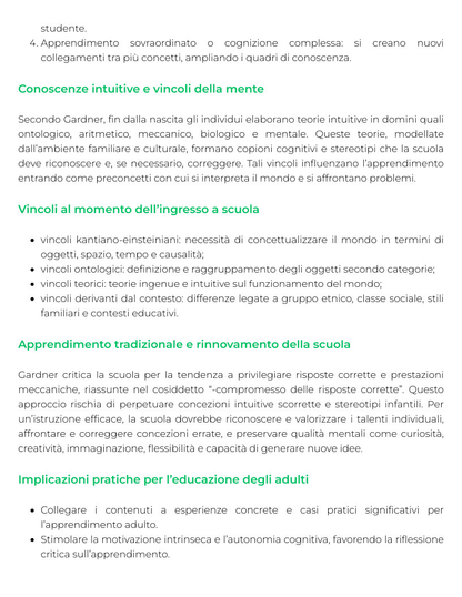 Riassunto di Educazione degli adulti