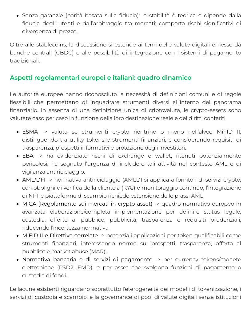 Riassunto di Tecnologia BLOCKCHAIN e diritto del FINTECH