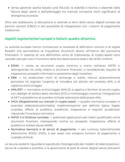Riassunto di Tecnologia BLOCKCHAIN e diritto del FINTECH