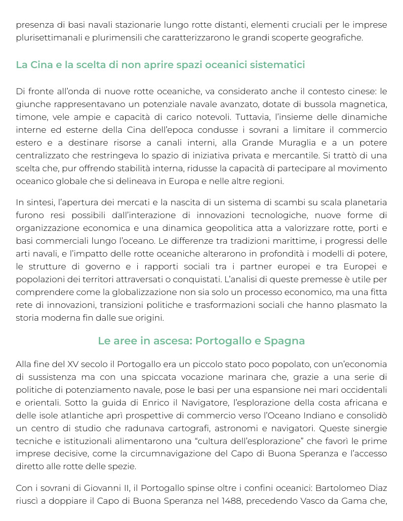Riassunto di Storia della globalizzazione e dei mercati internazionali - MA1757