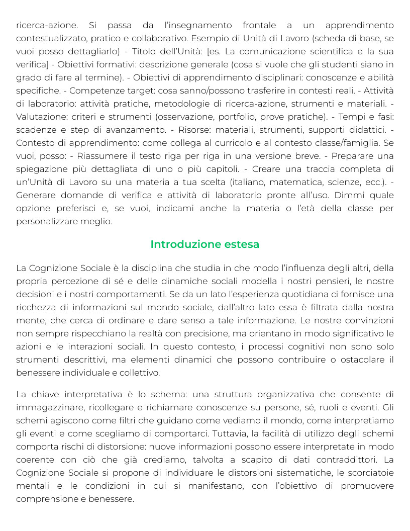 Riassunto di Psicologia generale — Pegaso
