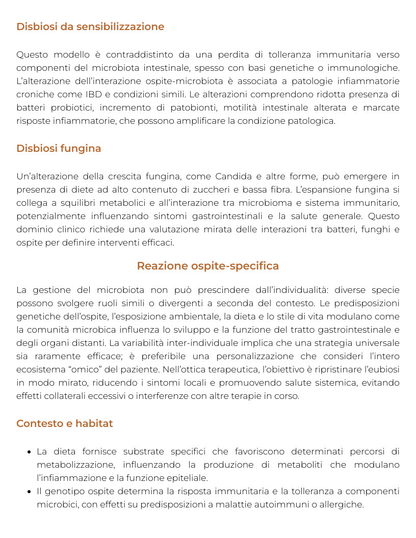 Riassunto di L'analisi del microbiota intestinale nello sportivo approcci dietetici e integrativi