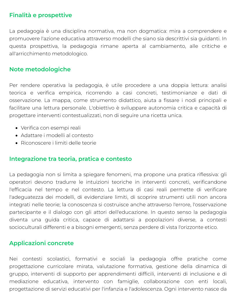 Riassunto di Pedagogia generale