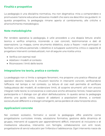 Riassunto di Pedagogia generale