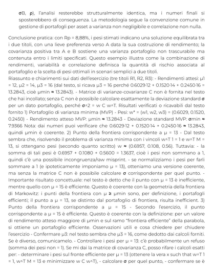 Riassunto di Finanza Quantitativa e Derivati