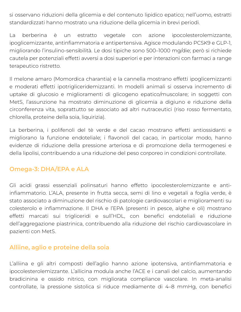 Riassunto di Sindrome metabolica e intestino