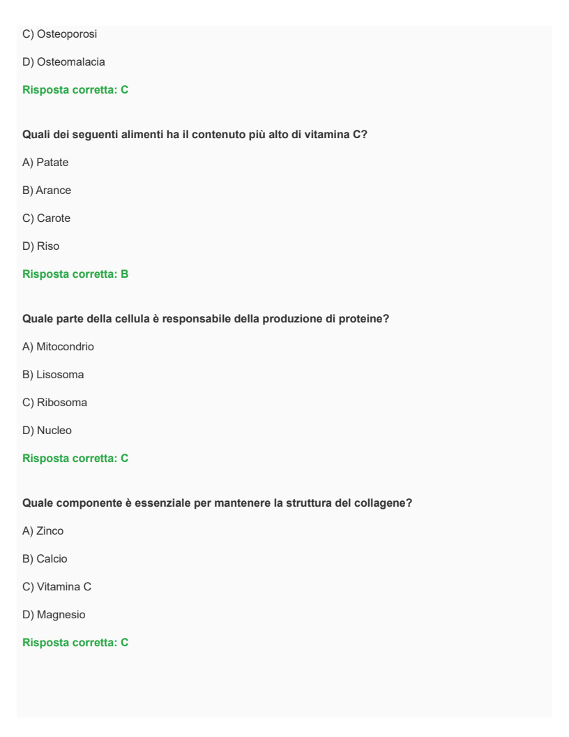 Nutrizione e stato di salute, scienze e tecniche dietetiche
