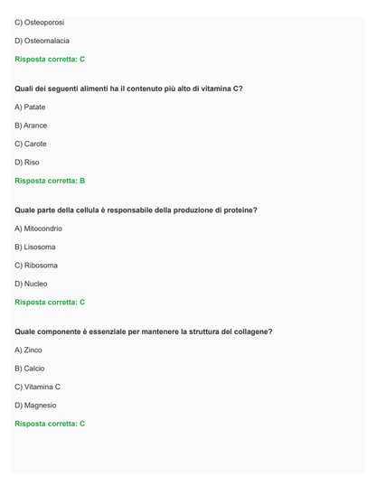 Nutrizione e stato di salute, scienze e tecniche dietetiche