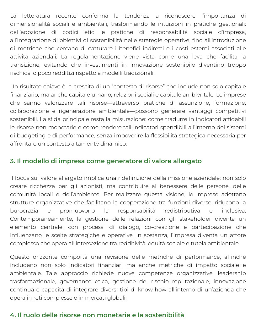 Riassunto di Management per le imprese della sicurezza