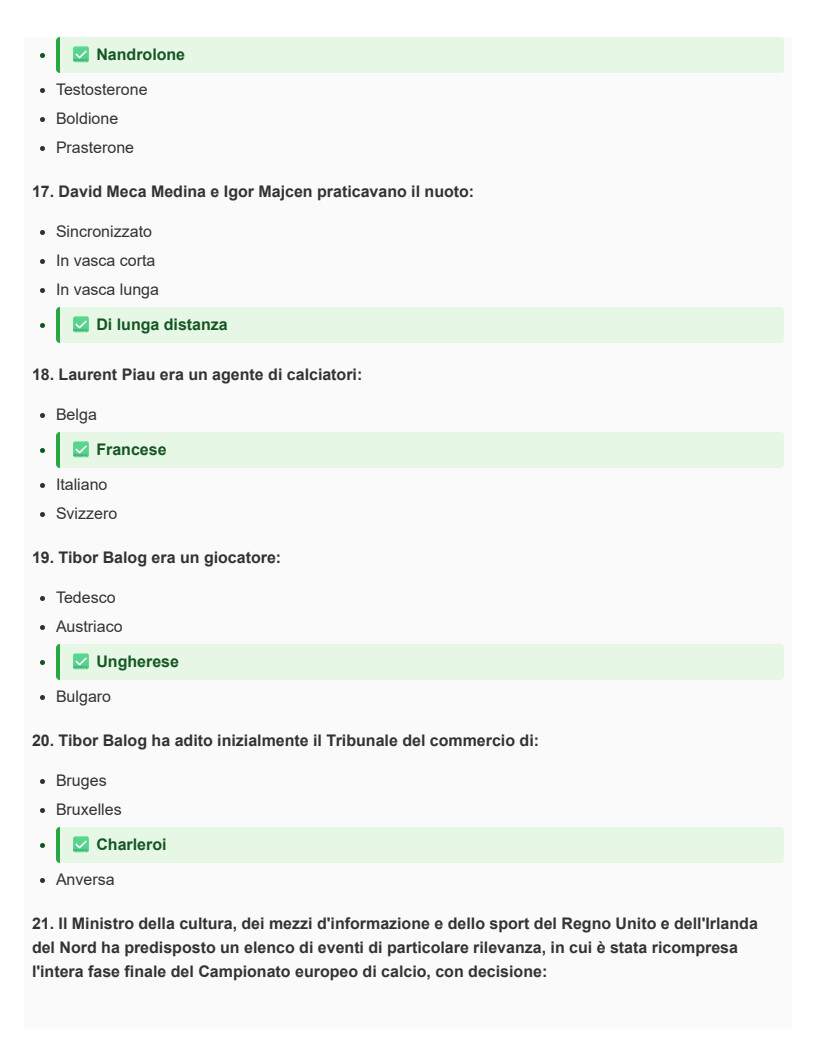 Legislazione sportiva dell'UE