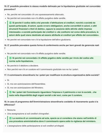 Diritto commerciale avanzato