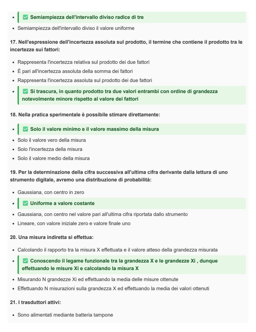 Elaborazione dei segnali e delle informazioni di misura