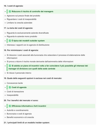 Management e finance