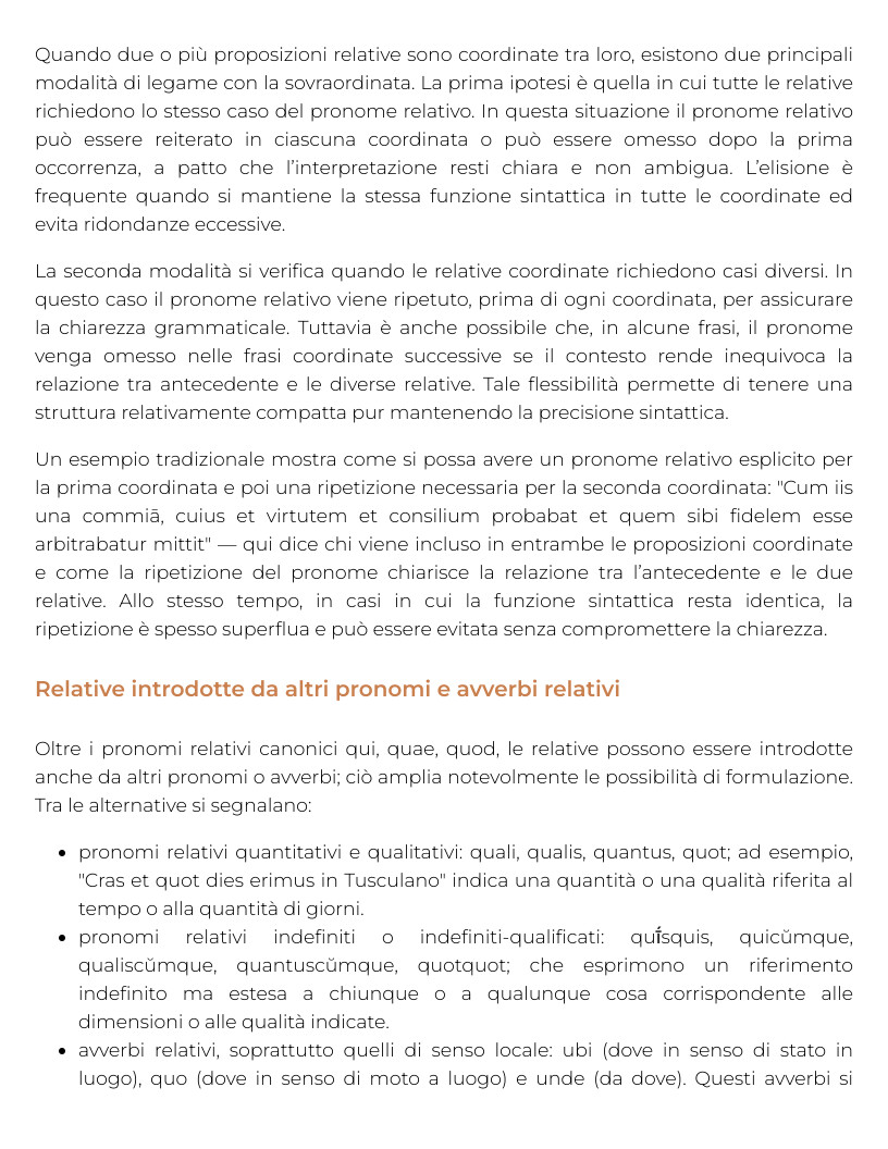 Riassunto di Lingua e letteratura latina — Pegaso