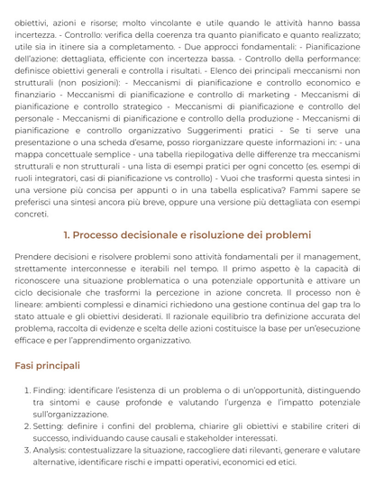 Riassunto di Organizzazione e sviluppo delle risorse umane