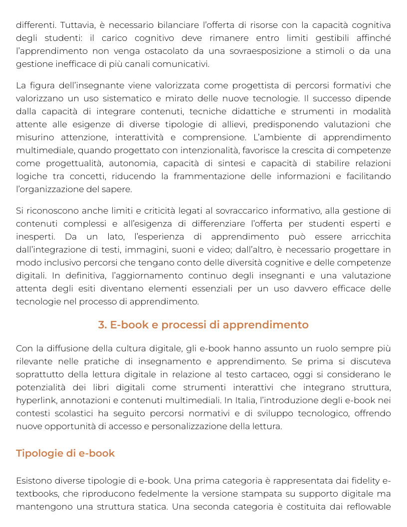 Riassunto di Pedagogia e didattica nell'ecosistema formativo