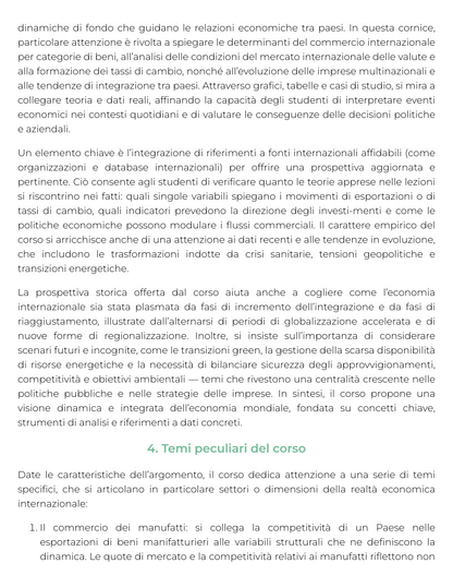 Riassunto di Economia Internazionale - MA1757