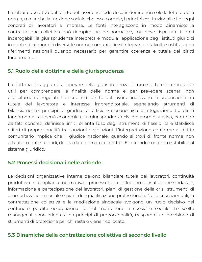 Riassunto di Diritto del lavoro e della sicurezza sul lavoro