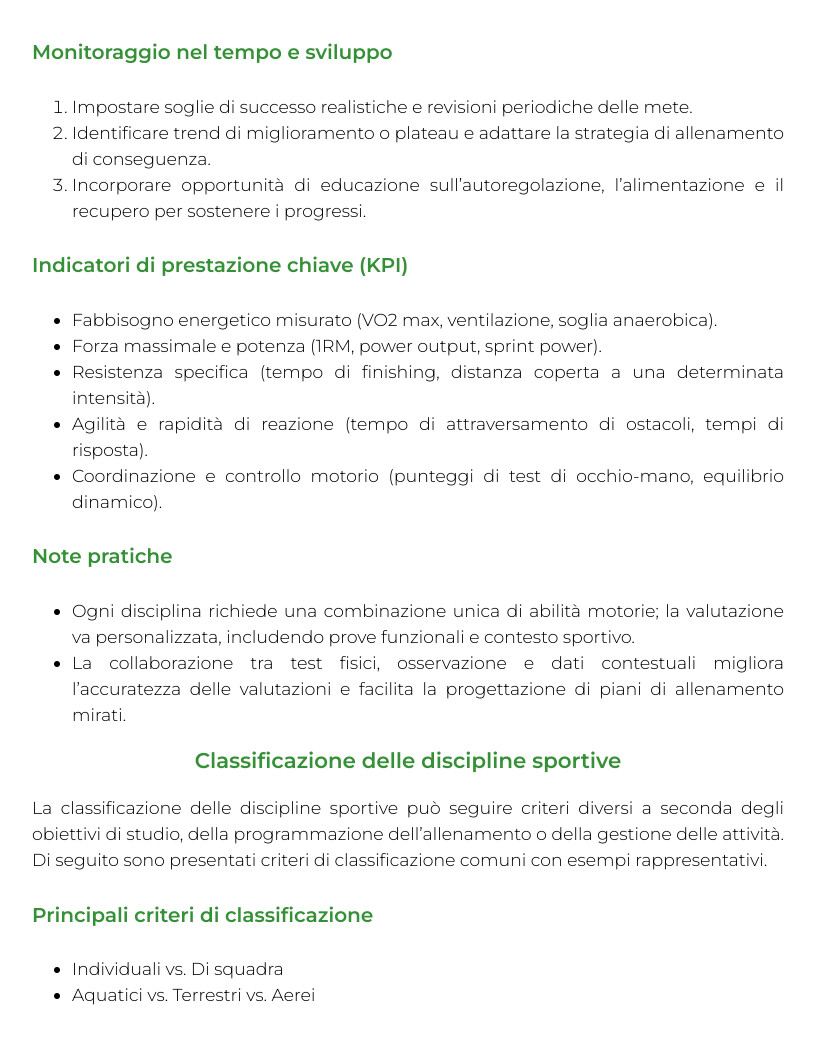 Riassunto di Metodi ed organizzazione di attivitˆ ludico-sportive