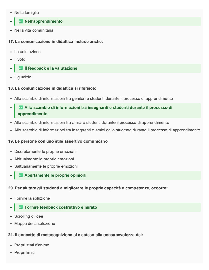 Didattica generale - SINGOLO 12 CFU