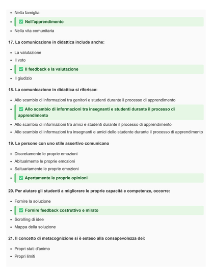 Didattica generale - SINGOLO 12 CFU