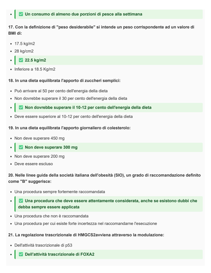 Nutrizione e stato di salute, scienze e tecniche dietetiche