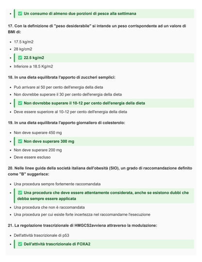 Nutrizione e stato di salute, scienze e tecniche dietetiche
