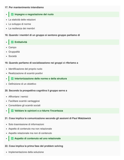 Gestione dei gruppi sportivi