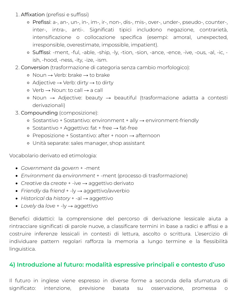 Riassunto di Lingua inglese — Pegaso L-19