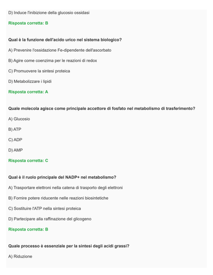 Biochimica della nutrizione e nutraceutica