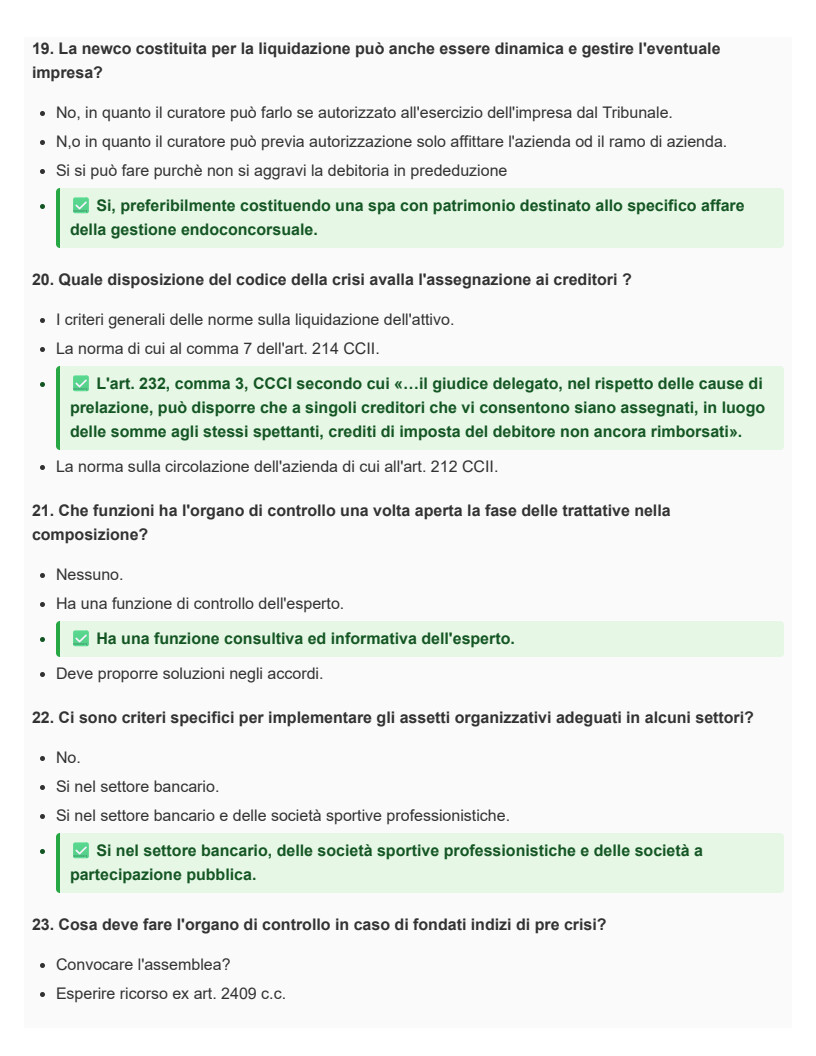 Diritto commerciale avanzato