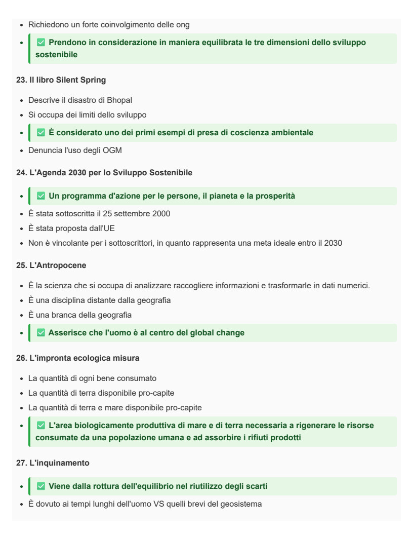 Geografia 2 - CORSO SINGOLO