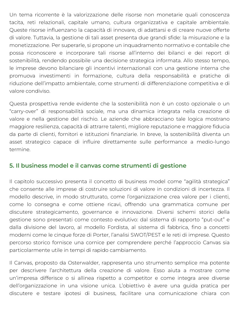 Riassunto di Management per le imprese della sicurezza
