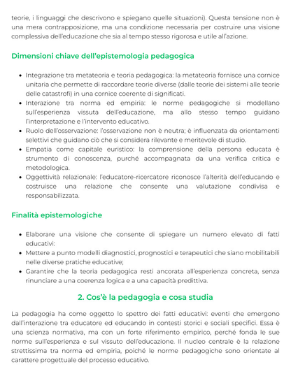 Riassunto di Pedagogia generale