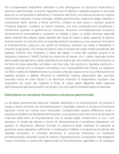 Riassunto di Finanza aziendale per l'investigazione