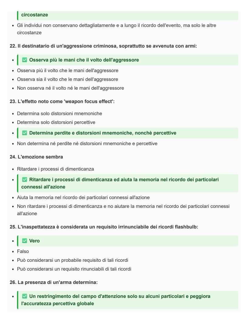 Psicologia giuridica e dei processi cognitivi