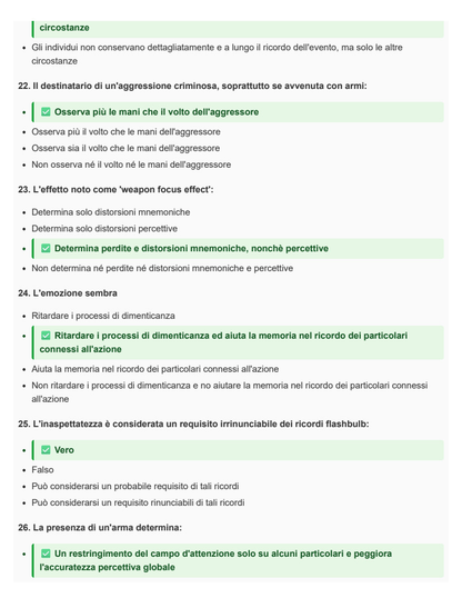 Psicologia giuridica e dei processi cognitivi