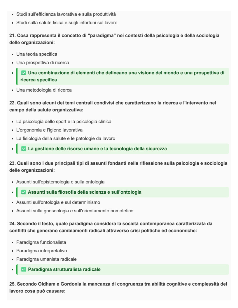 Psicologia del lavoro e delle organizzazioni