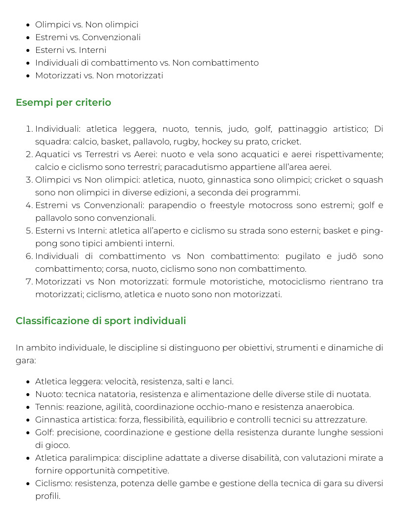 Riassunto di Metodi ed organizzazione di attivitˆ ludico-sportive