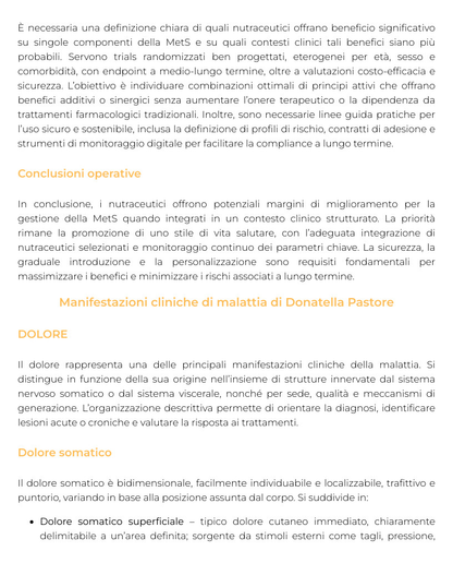 Riassunto di Sindrome metabolica e intestino