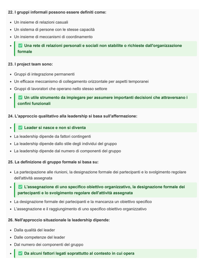 Organizzazione e sviluppo delle risorse umane