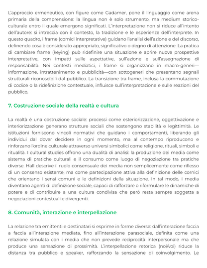 Riassunto di Teorie e tecniche della comunicazione di massa