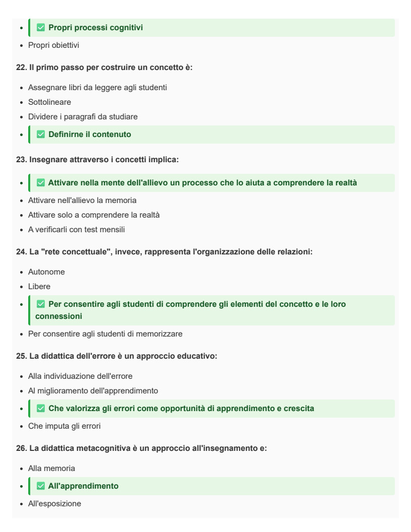 Didattica generale - SINGOLO 12 CFU