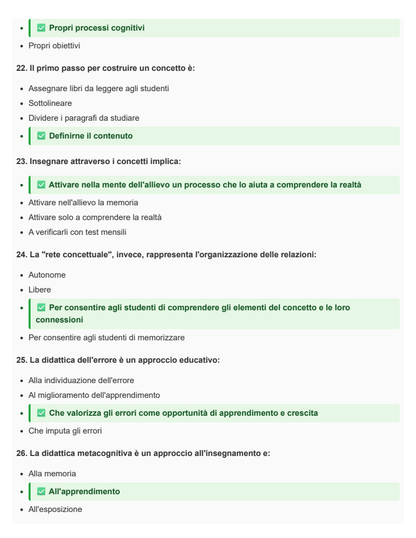 Didattica generale - SINGOLO 12 CFU