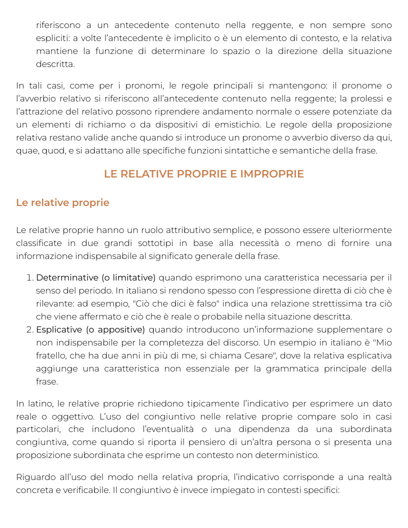Riassunto di Lingua e letteratura latina — Pegaso